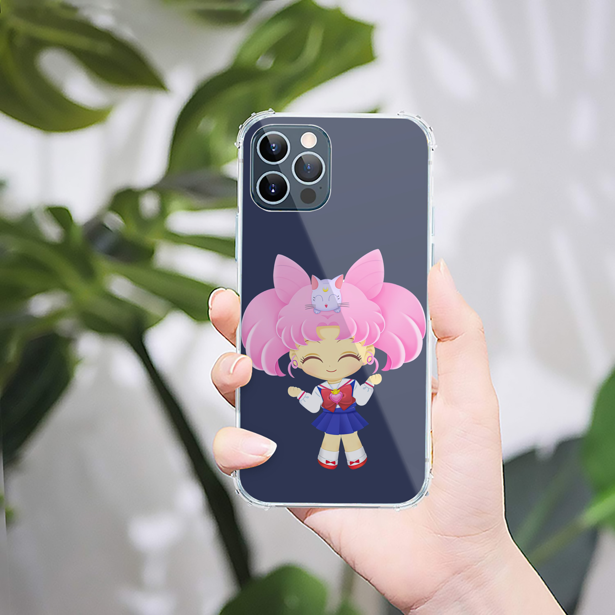 （画像用） 美少女戦士セーラームーン ちびうさ Sailor Moon Chibiusa Tsukino Usagi Small Lady Serenity 【iPhone 12シリーズ対応】透明スマホケース（クリアソフトケース）
